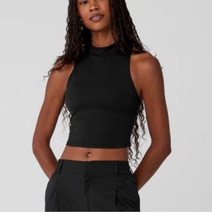 Alo Top That Bra Tank NWT in Black